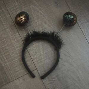 Black and Iridescent Headband